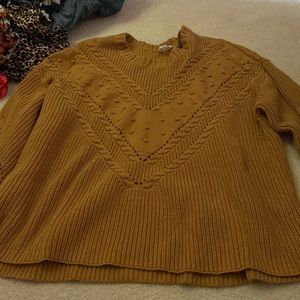 Mustard color crew, sweater, size extra large from tribal jeans